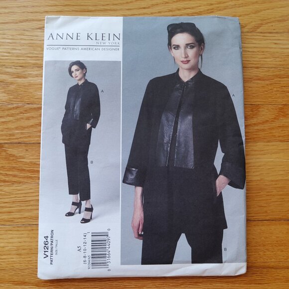 Jacket and Pants Sewing Pattern Sz 6-14 Vogue 1264 UNCUT Designer Anne Klein - Picture 1 of 11